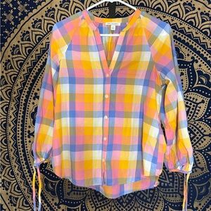 Free Assembly Multicolor Plaid Shirt